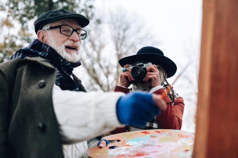 gjensidig testament - mann som maler