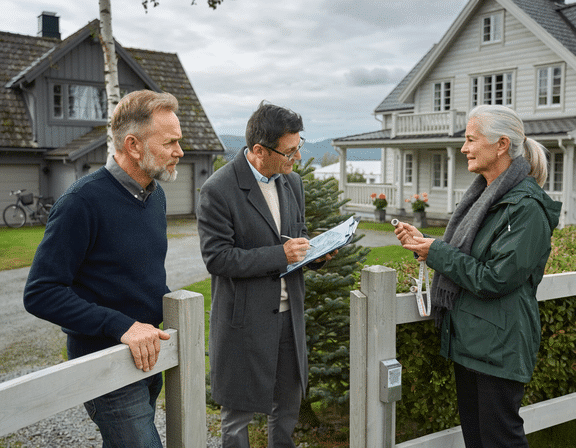 konflikter om rettigheter - to naboer diskuterer