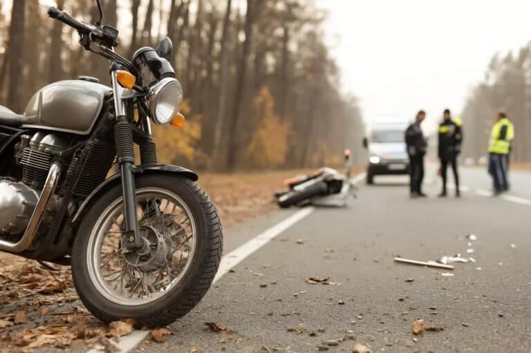 mc-ulykke - motorsykkel som har krasjet