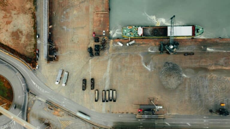 planlegginsfasen - ovenfra-og-ned bilde av en byggeplass