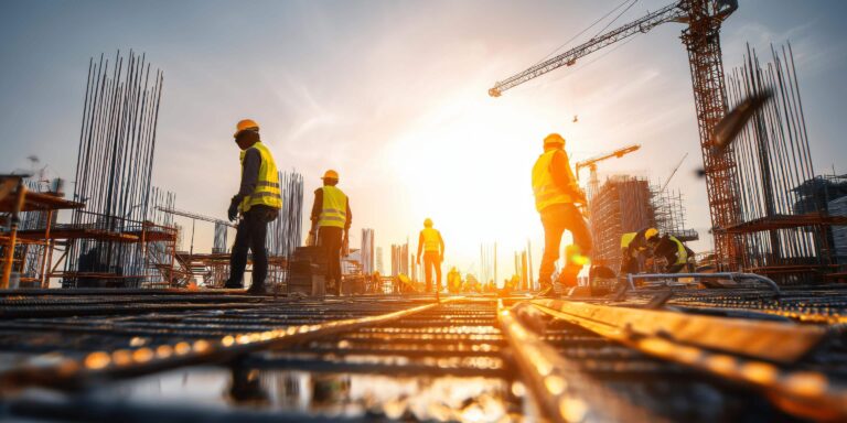 plunder og heft i entrepriser - byggeplass med folk
